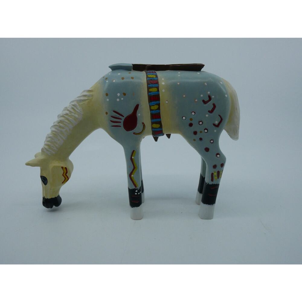 Robert Shields Story Teller Painted Horse Figure 4" Tall Dreamcatcher Arrow - Picture 7 of 16